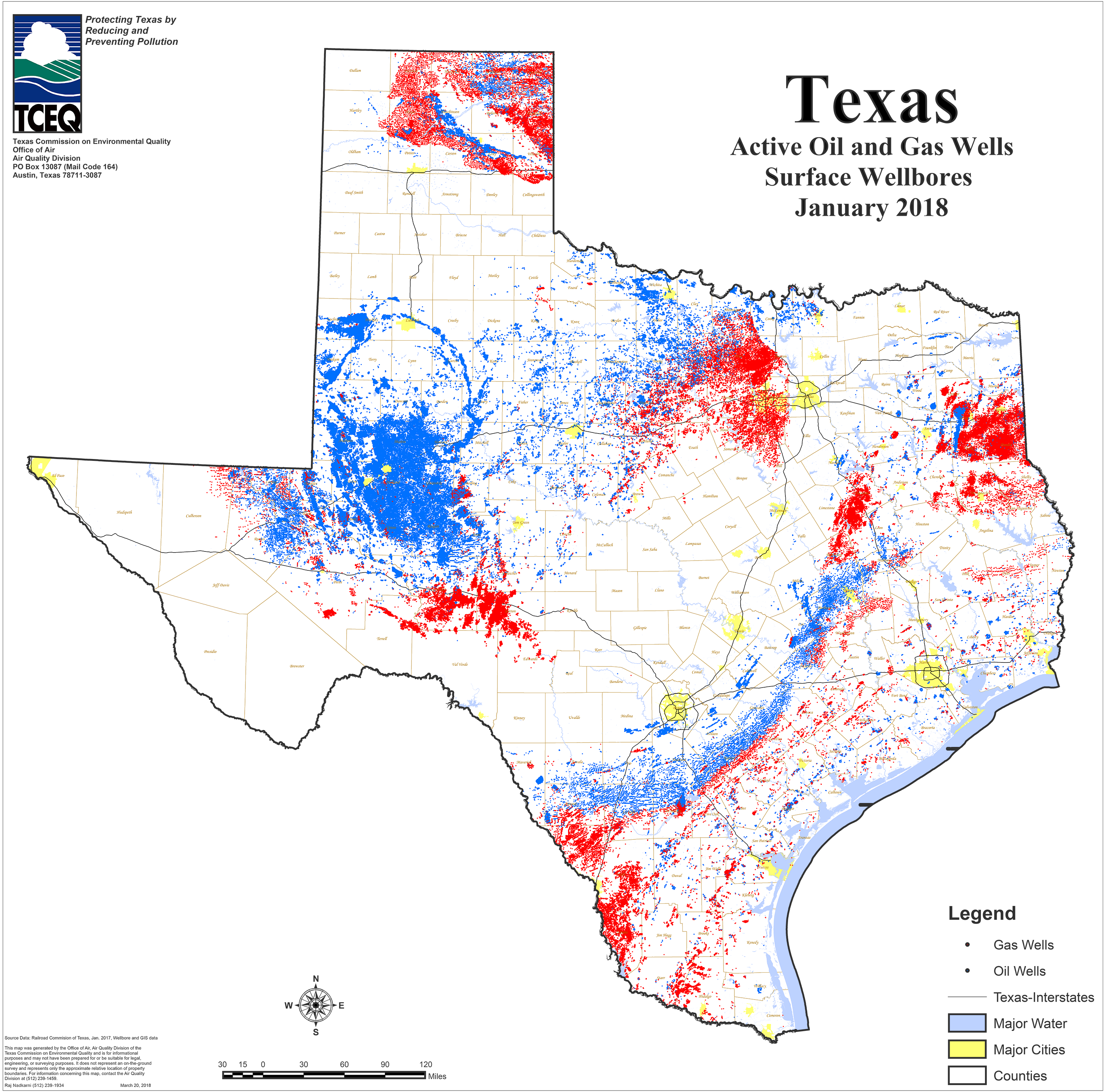 Barnett Shale Maps And Charts - Tceq - Www.tceq.texas.gov - Texas Oil Fields Map