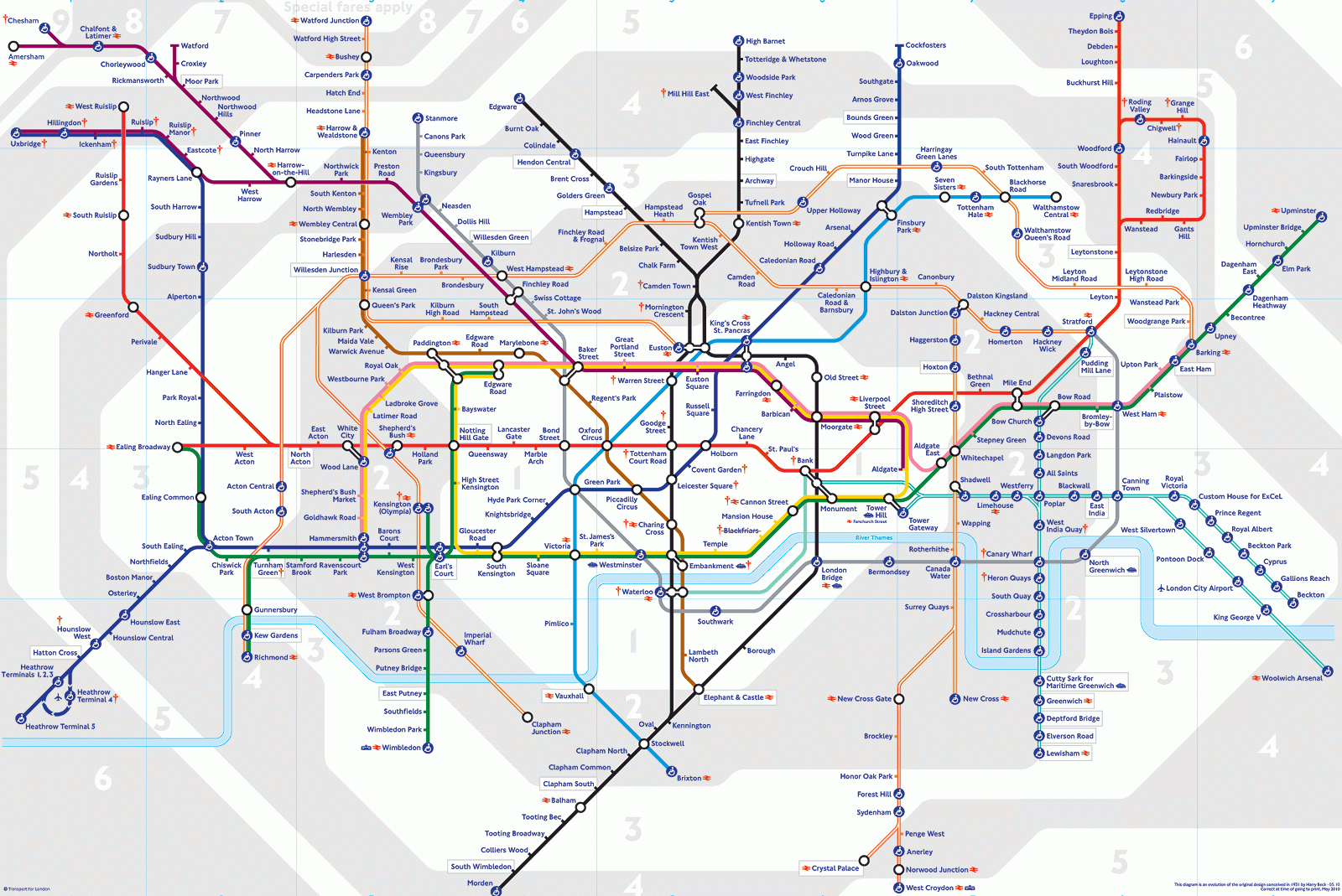 Bbc - London - Travel - London Underground Map - Printable Subway Map