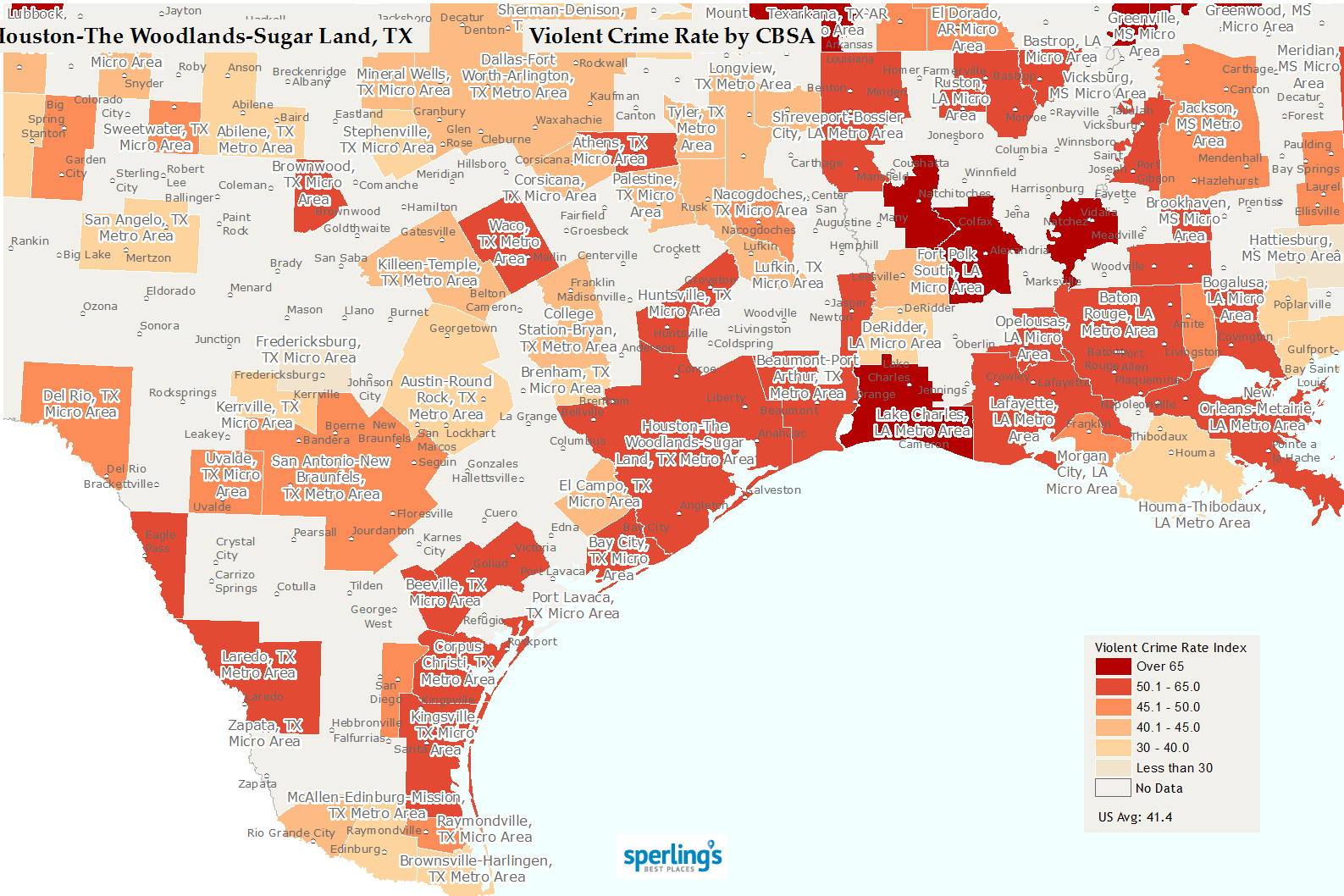 Best Places To Live | Compare Cost Of Living, Crime, Cities, Schools - Texas Crime Map