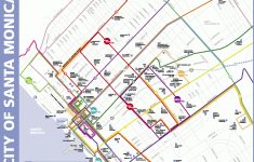 Big Blue Bus Lines In Downtown Santa Monica California Map - Santa - Where Is Santa Monica California On A Map