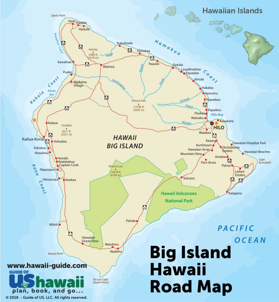 Big Island Of Hawaii Maps - Printable Driving Map Of Kauai - Printable Maps