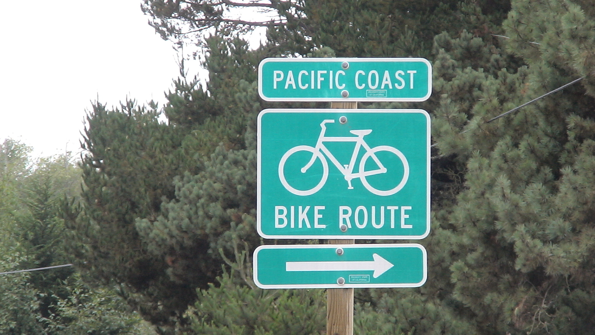 Biking The Pacific Coast - California Coast Bike Route Map