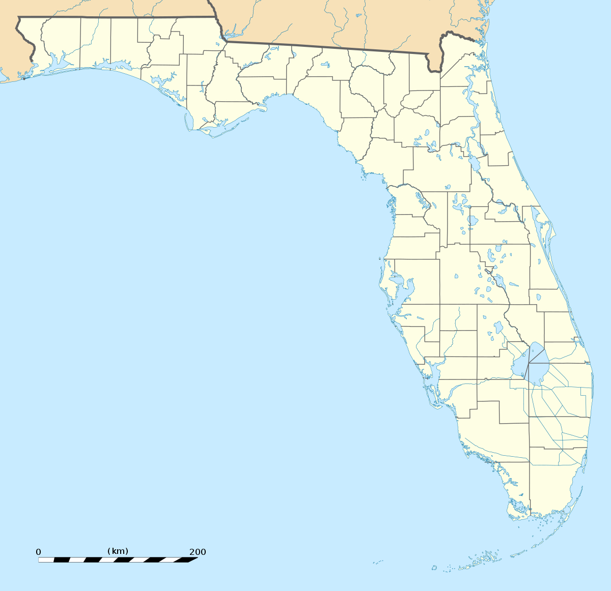Bill Baggs Cape Florida State Park - Wikipedia - Florida State Parks Map