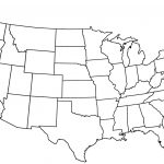 Black And White Map Us States Usa50Statebwtext Awesome Best Blank Us   Blank Us Map Printable
