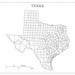 Blank County Map Of Texas   Texas Map With County Lines