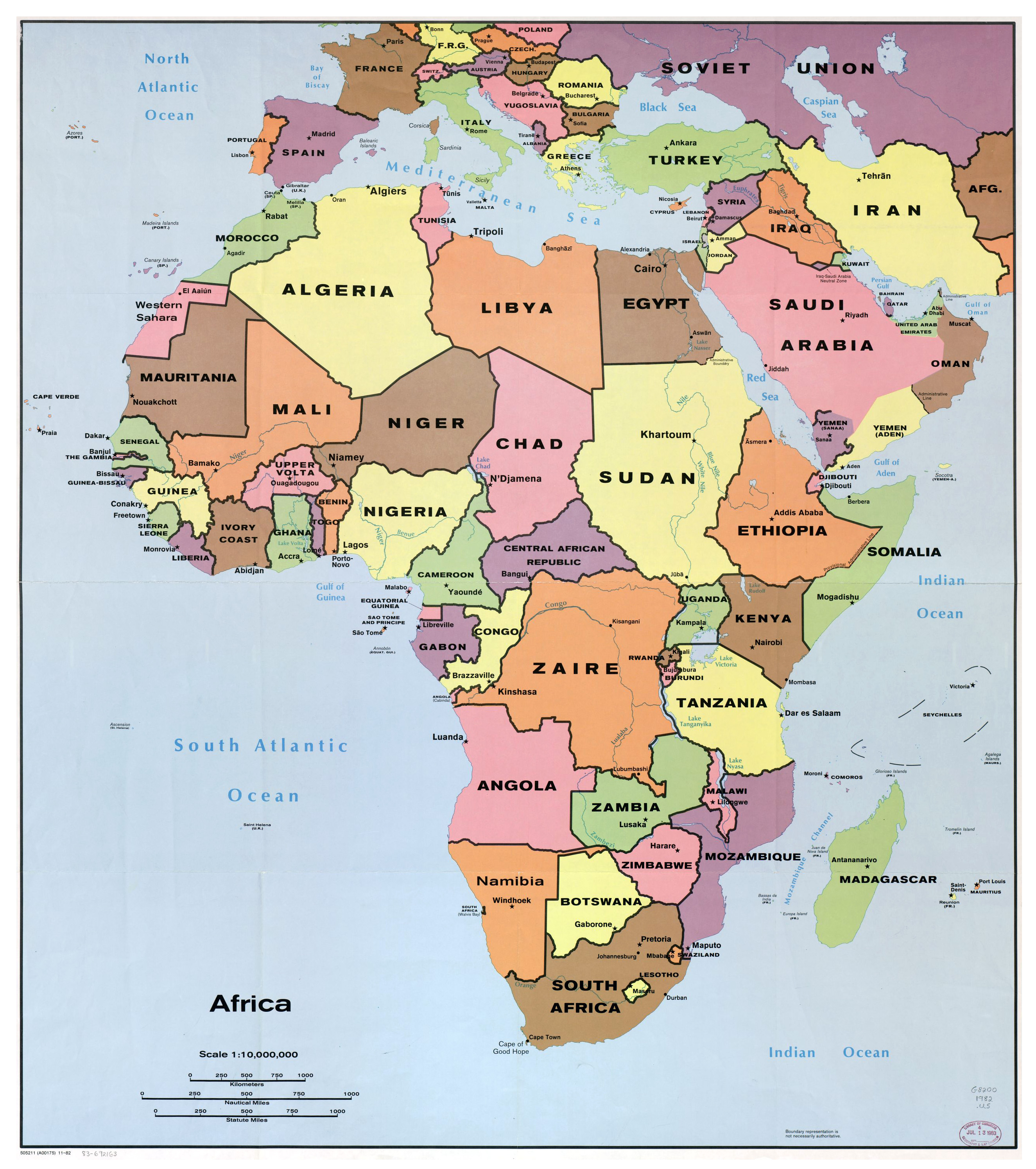 Blank Map Of Africa With Capitals Web Art Gallery With Blank Map Of - Printable Map Of Africa With Capitals