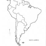 Blank Map Of Central And South America Printable And Travel   Blank Map Of Latin America Printable