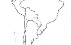 Blank Map Of Central And South America Printable And Travel - Blank Map Of Latin America Printable