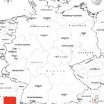 Blank Simple Map Of Germany   Large Printable Map Of Germany