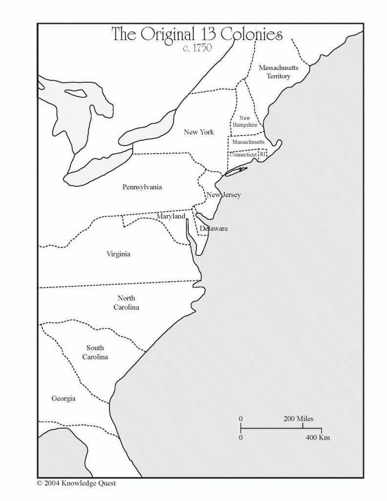 Blank Us Map 13 Colonies - Marinatower - 13 Colonies Blank Map Printable