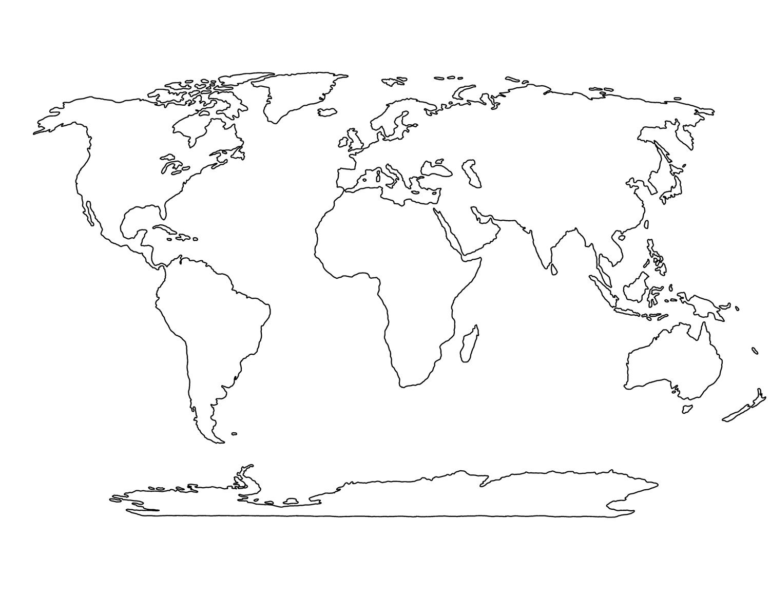 Blank World Map Printable | Social Studies | Pinterest | World Map - World Map Stencil Printable