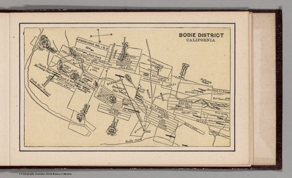 Bodie District, California - David Rumsey Historical Map Collection ...