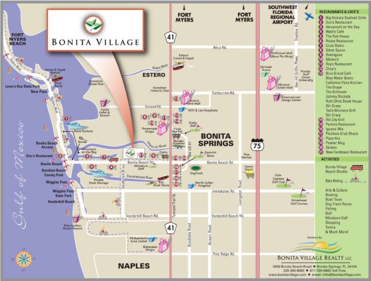 Map Of Bonita Springs And Naples Florida