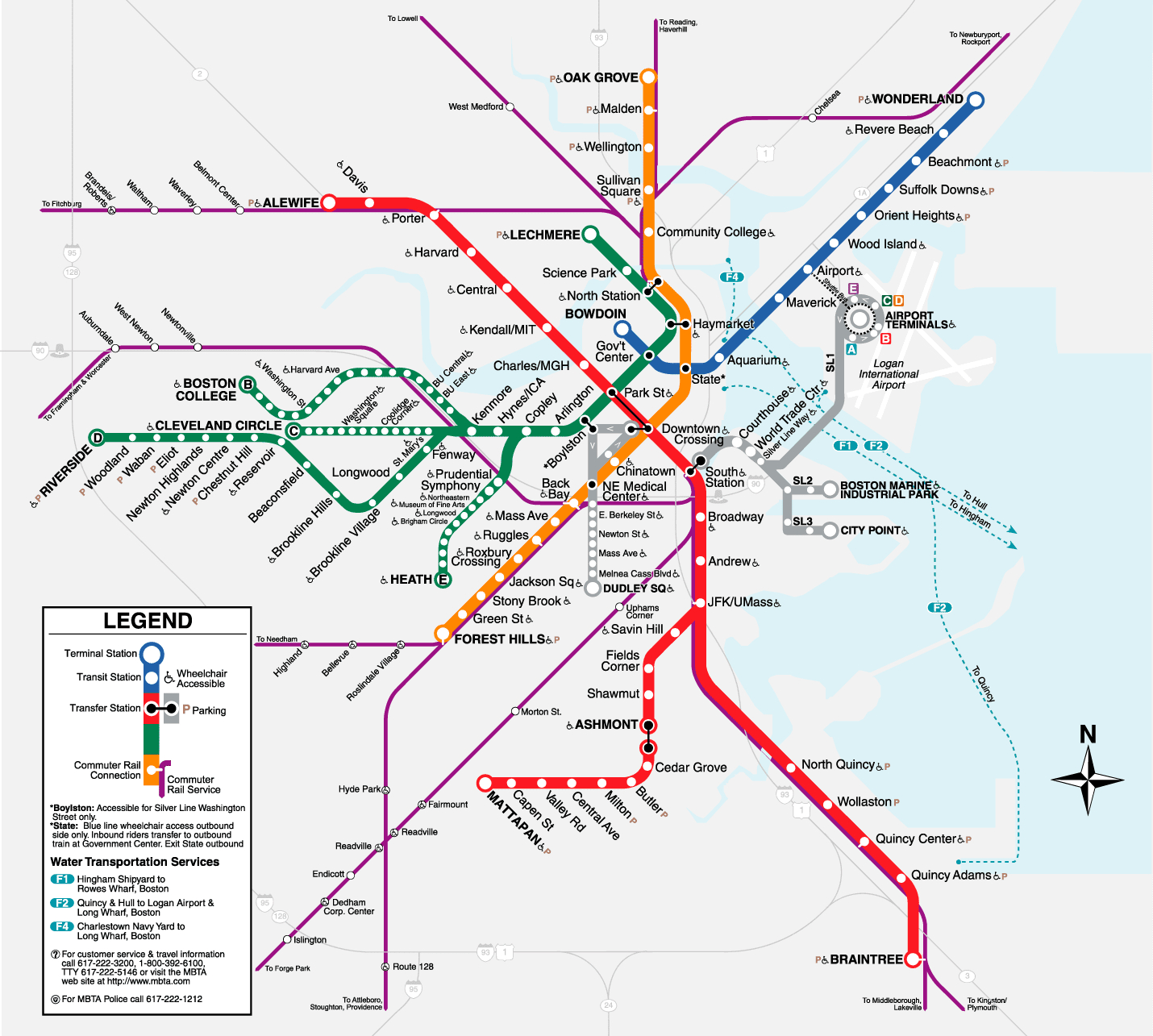 Boston T Map - Free Printable Maps - Printable Map Of Boston
