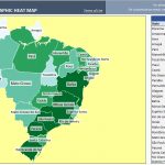 Brazil Heat Map Generator   Dynamic & Printable Excel Template   Create Printable Map