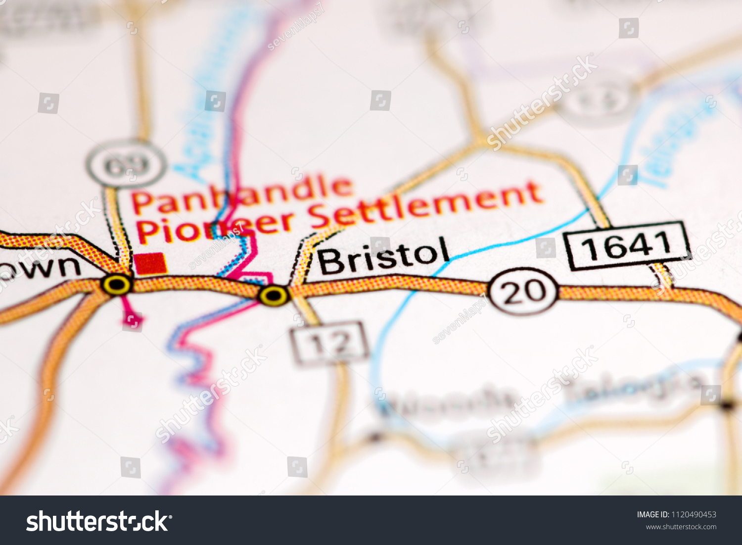 Bristol Florida Usa On Map Stock Photo (Edit Now) 1120490453 - Bristol Florida Map
