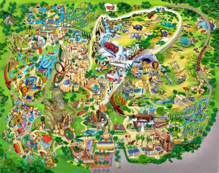 Busch Gardens - Markus Ansara - Florida Busch Gardens Map | Printable Maps