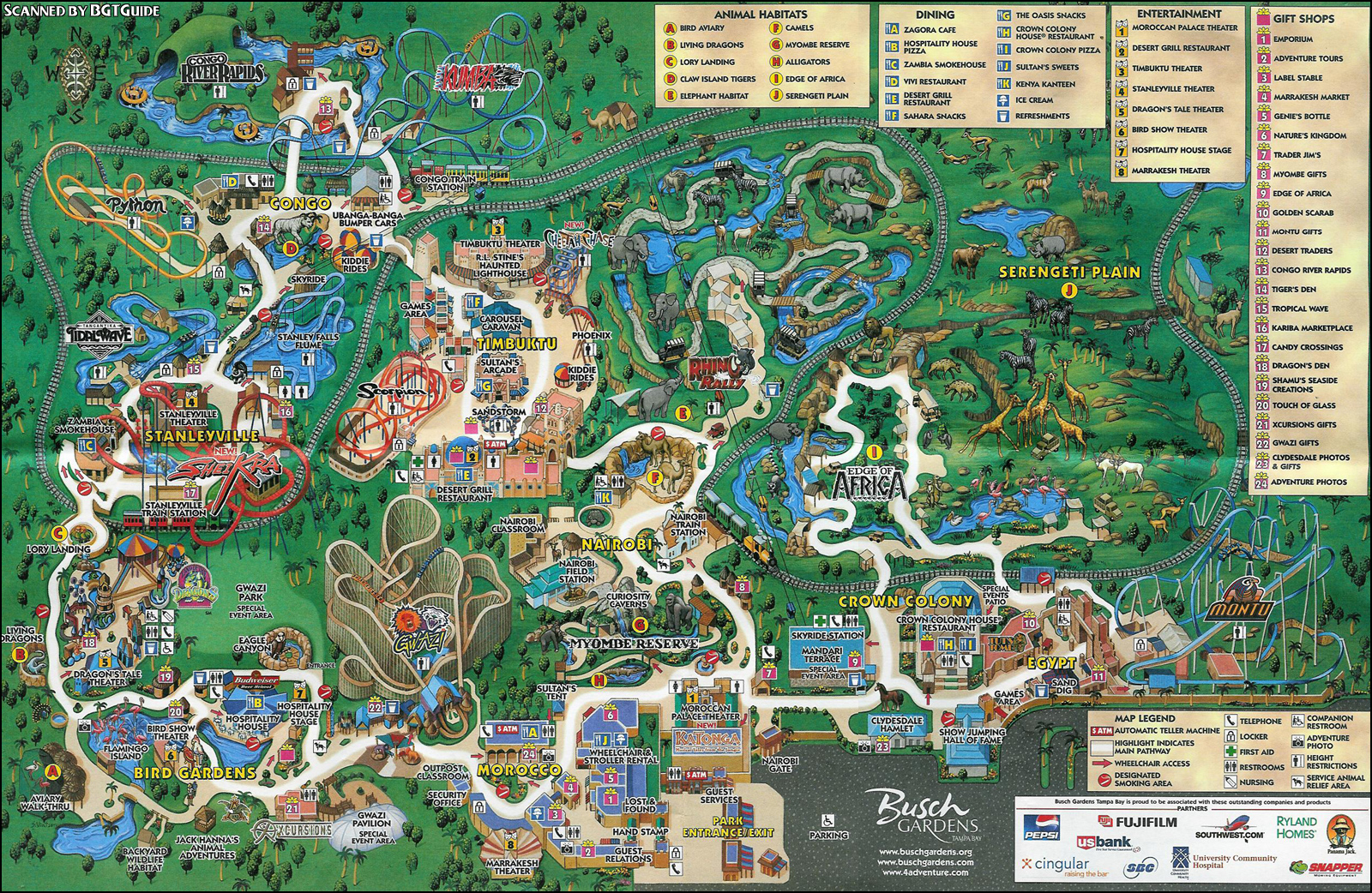 Busch Gardens Tampa - Markus Ansara - Bush Garden Florida Map
