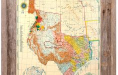 Buy Republic Of Texas Map 1845 Framed - Historical Maps And Flags - Republic Of Texas Map