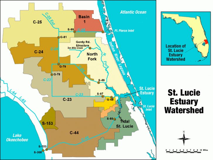 Map Showing Stuart Florida