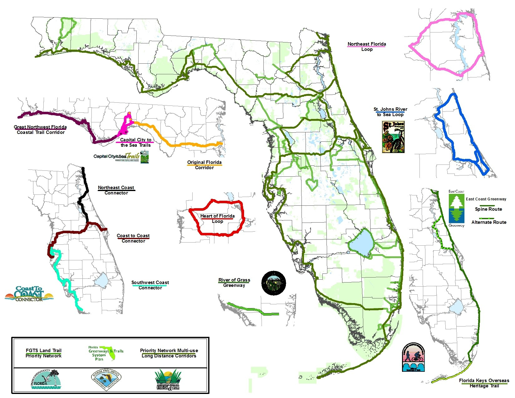 C2C: Only The Beginning Of Florida Trails | Bike/walk Central Florida - Florida Greenways And Trails Map