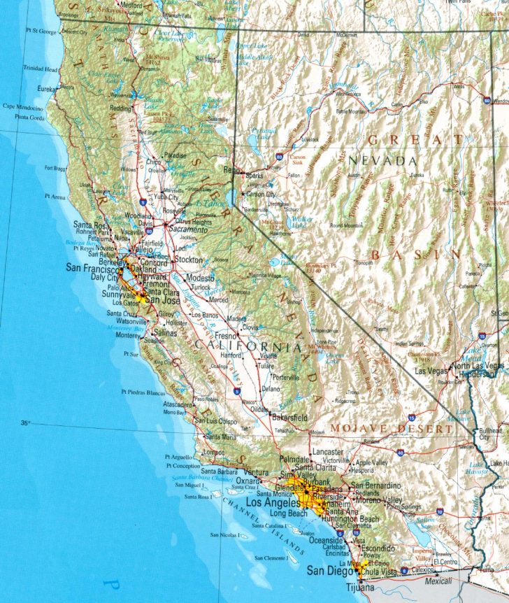 California Geography Map