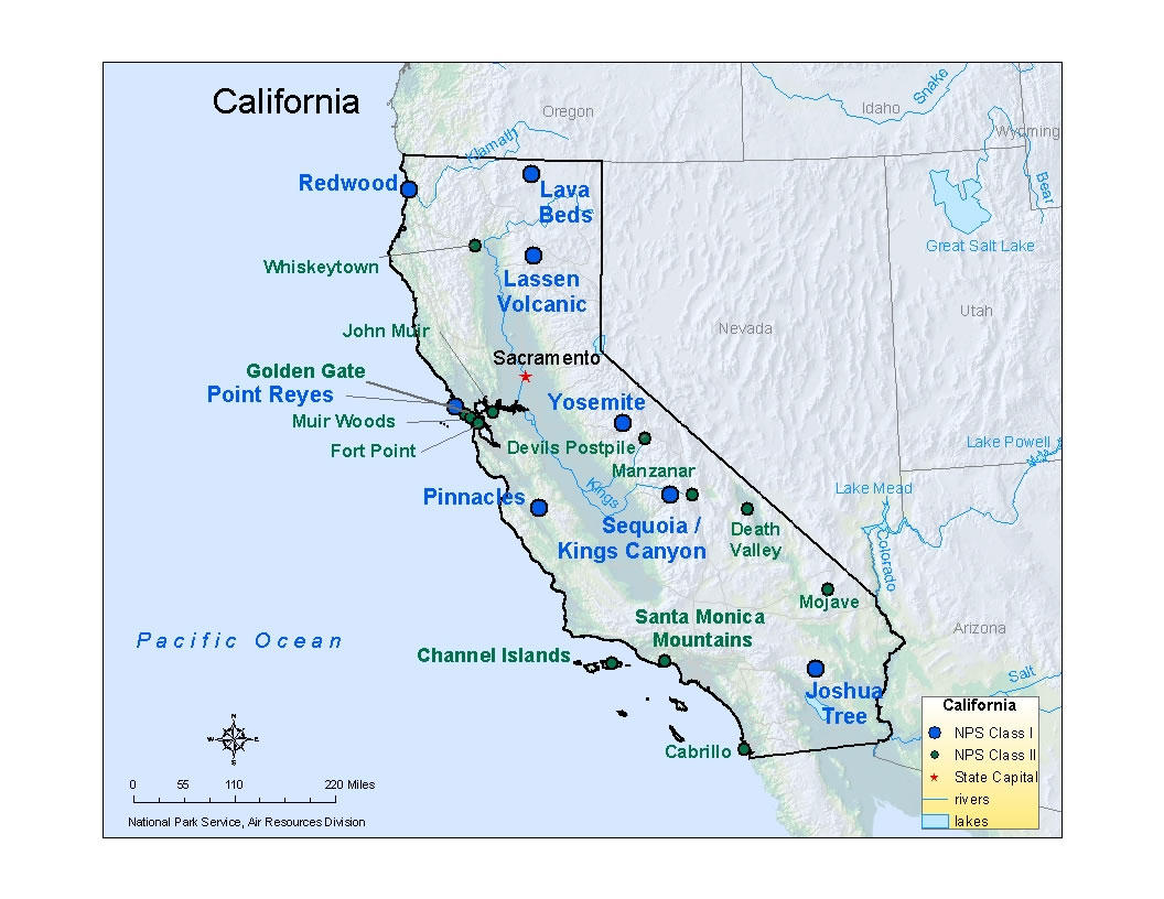 Ca California River Map Yosemite On Map Of California - Klipy - Yosemite California Map