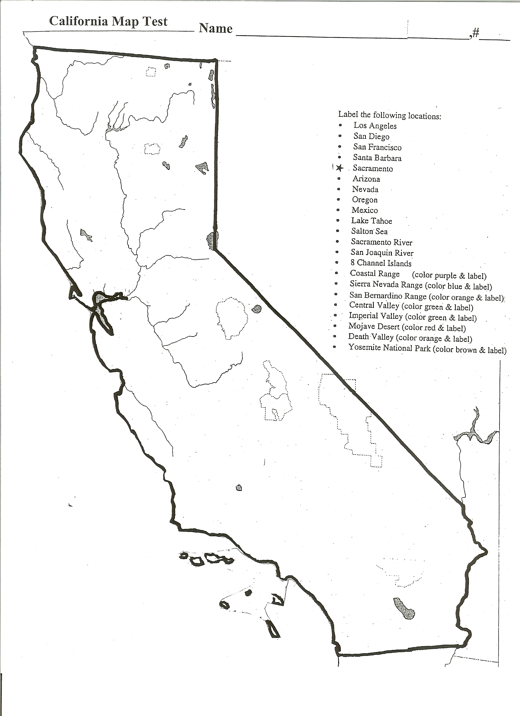 Ca Phys Relief Map California California Regions Map 4Th Grade - California Regions Map Printable