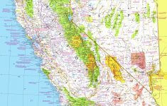 California And Nevada Map 1974 Side 1 - Maps - California Nevada Map