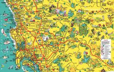 California Attractions Map - Klipy - San Diego Attractions Map Printable