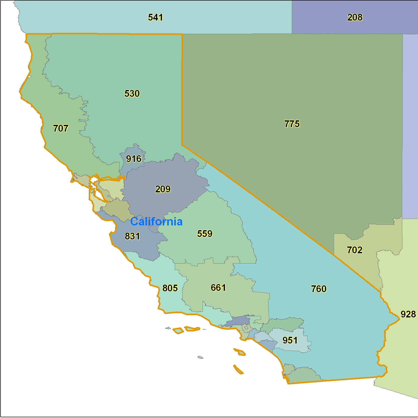 California California Map With Cities Irvine California Zip Code Map - Irvine California Map