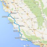 California Central Coast Missions Trail   California Coast Bike Route Map