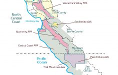 California—Central Coast: Swe Map 2018 – Wine, Wit, And Wisdom - Map Of La California Coast