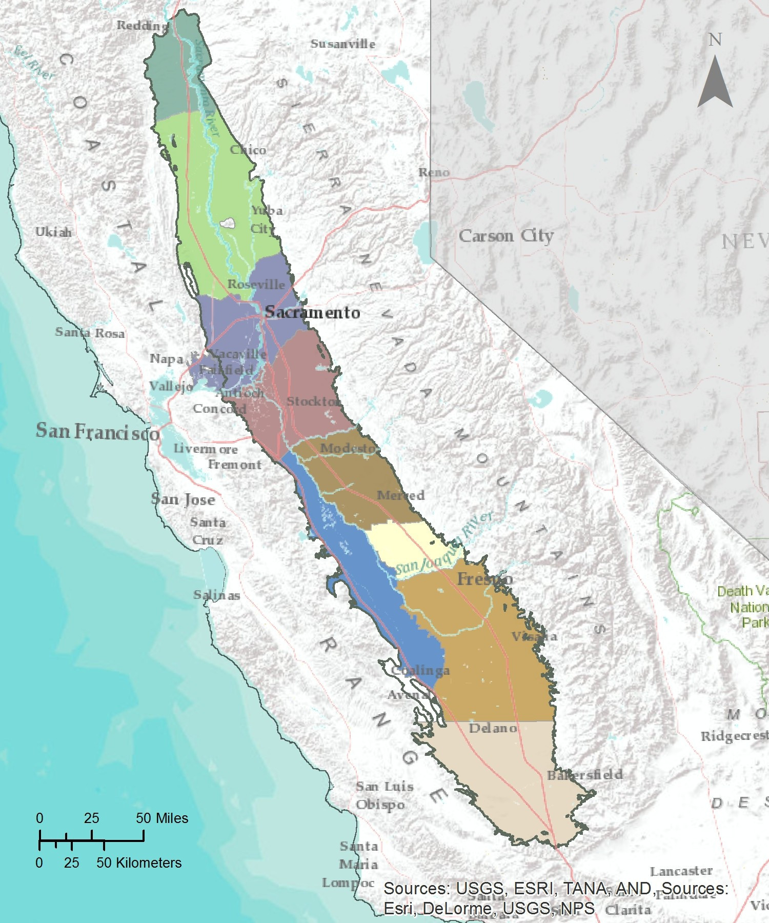 California Central Valley Map Outline California Map Central Valley - California Valley Map