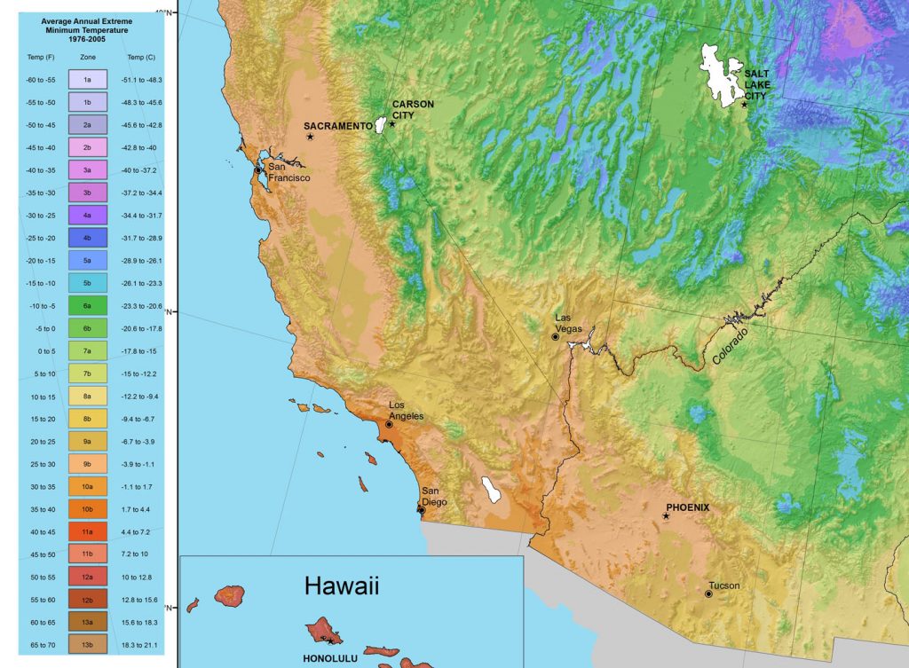 California Climate Zones Map - Klipy - California Heat Zone Map 