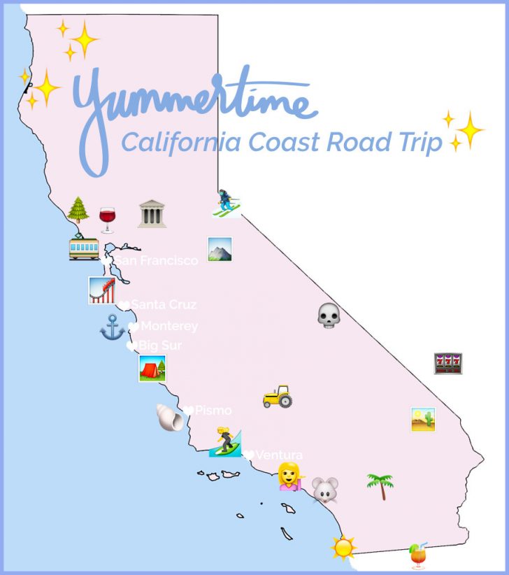 Road Trip California Map