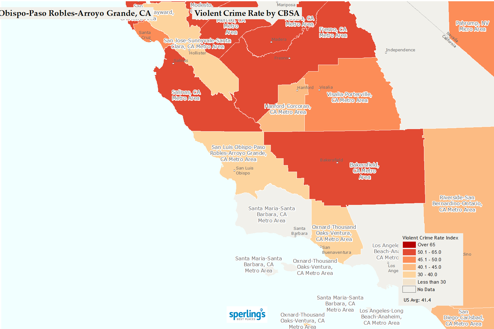 California Cost Of Living Map - Klipy - California Cost Of Living Map
