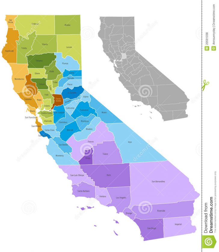 Free Editable Map Of California Counties