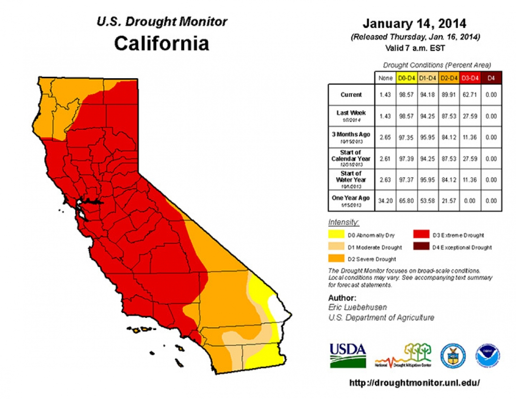 California Drought Expands, Fueling Heat And Fire | Climate Central - California Fire Heat Map
