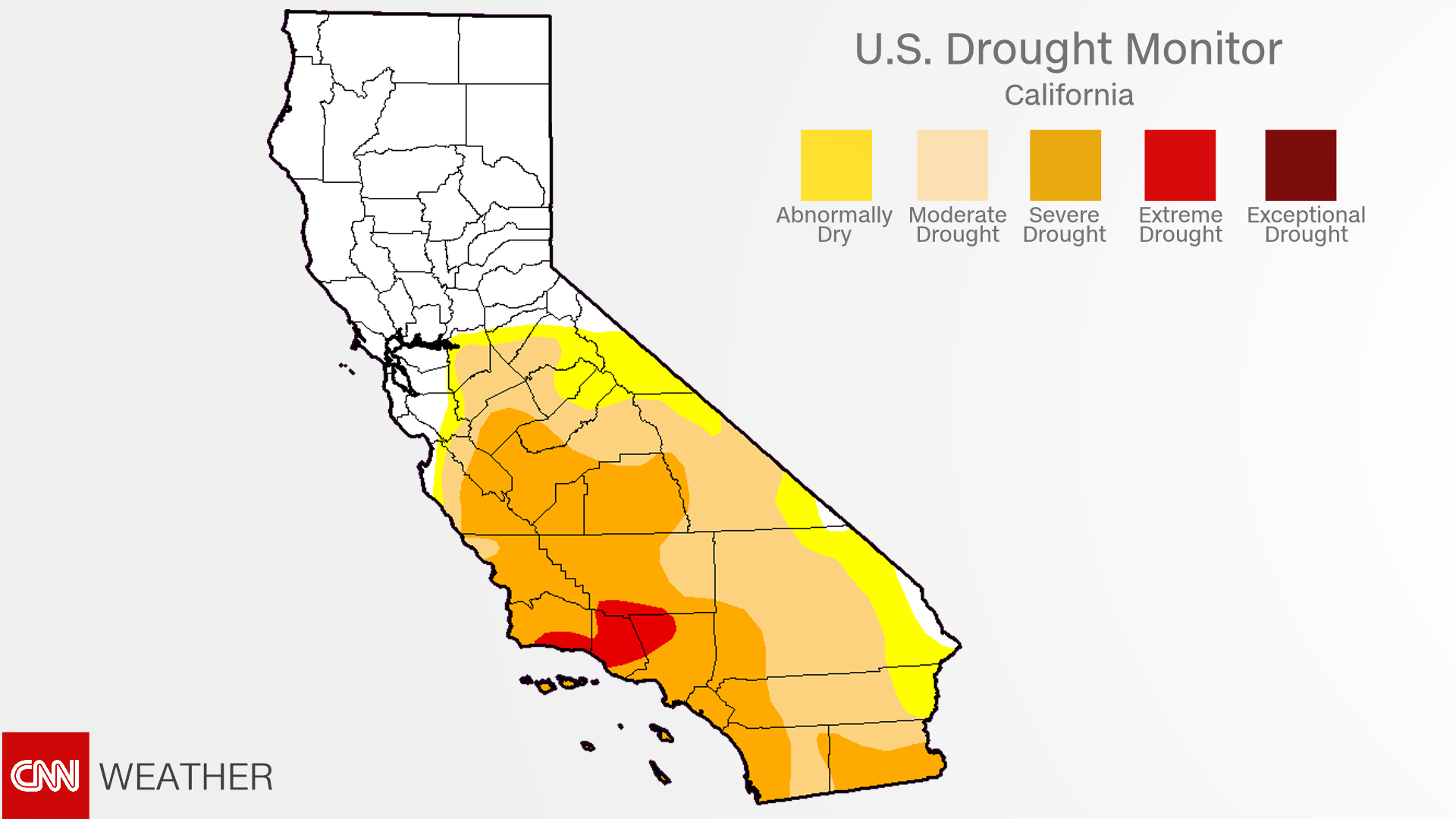 California Drought: Recent Rains Have Almost Ended It - Cnn - California Drought 2017 Map
