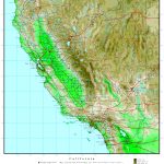 California Elevation Map   Map Of Southern California Cities