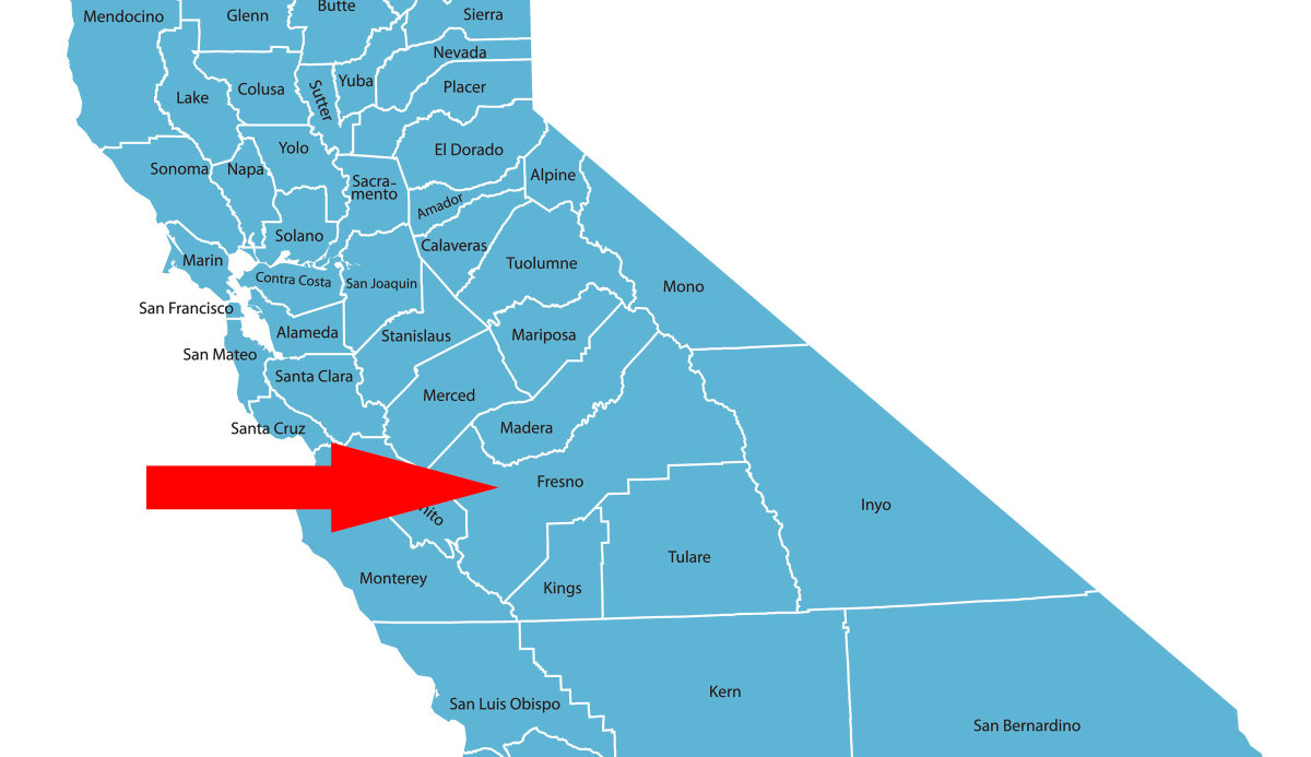 California Equine Wnv Death - Business Solutions For Equine - Fresno California Map