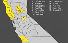 California Fires: Map Shows The Extent Of Blazes Ravaging State's - Fire Map California 2017