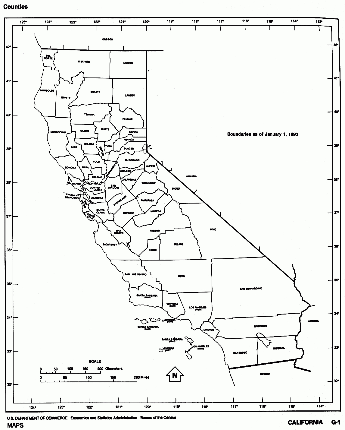 California Free Map - Free California Map