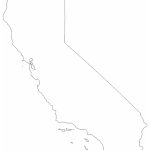 California Free State Printables | Free Printable California Outline   California Map Pdf