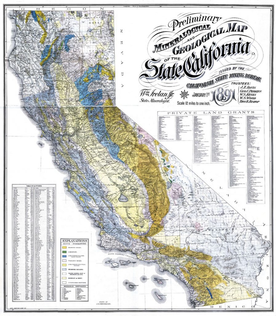 California Gold Claims Map Klipy Gold In California Map 897x1024 
