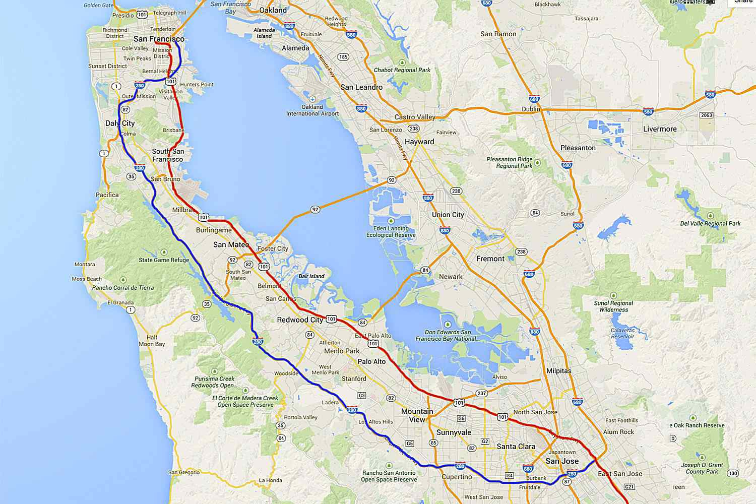 California Highway 101: La To San Francisco Road Trip - Highway 101 California Map