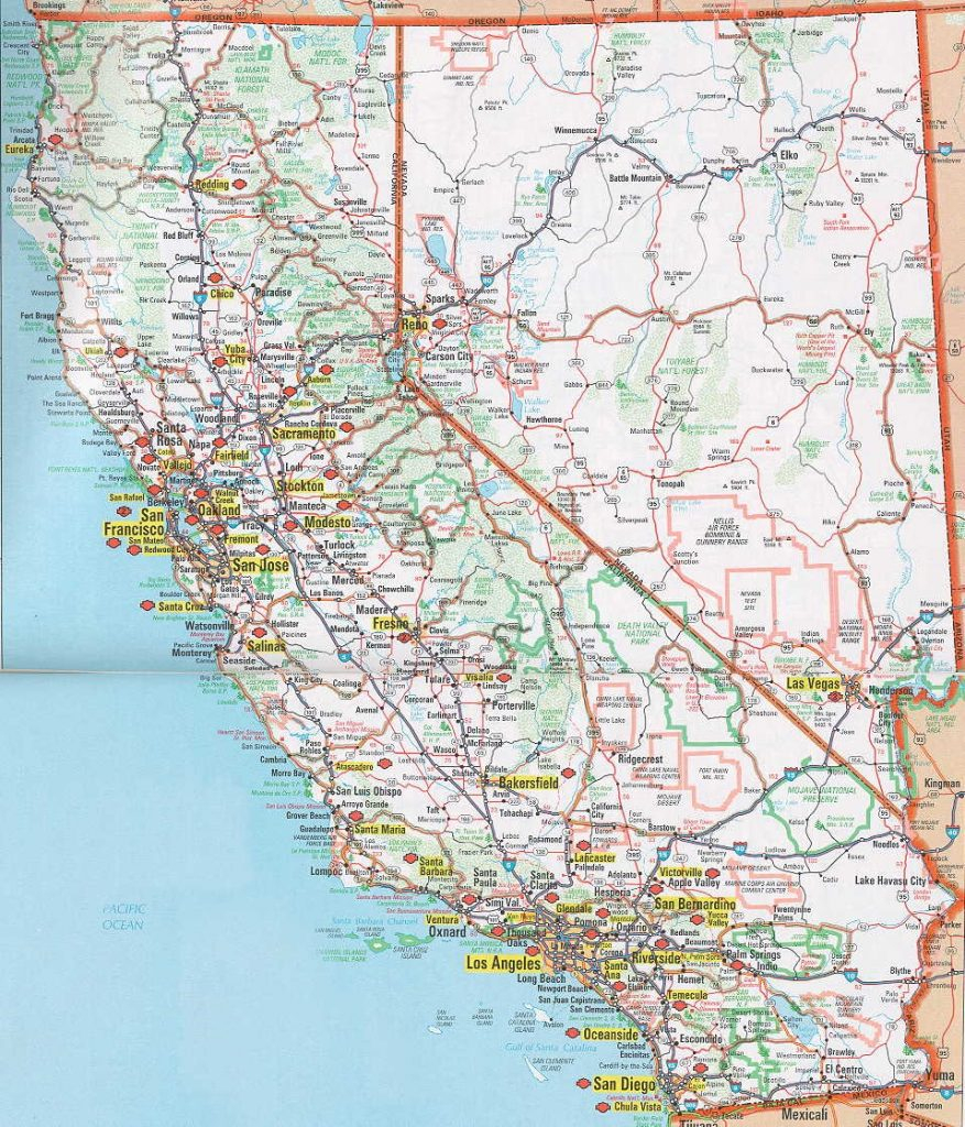 California Highway Map Free - Klipy - California Highway Map Free
