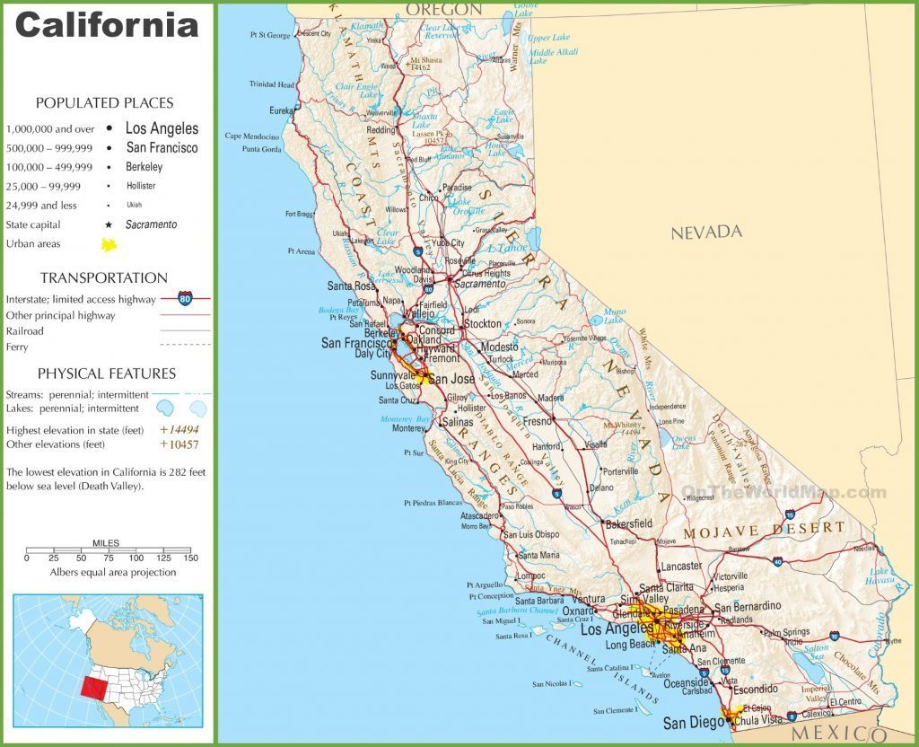 California Highway One Map - Klipy - Highway One California Map