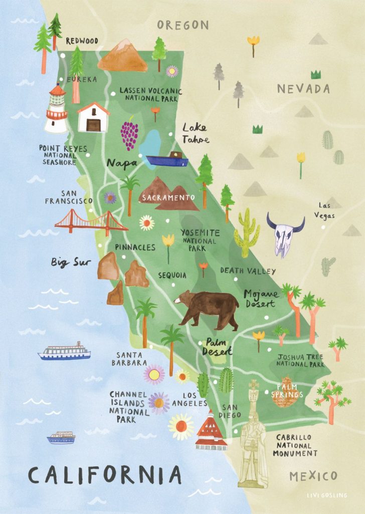 California Roadside Attractions Map